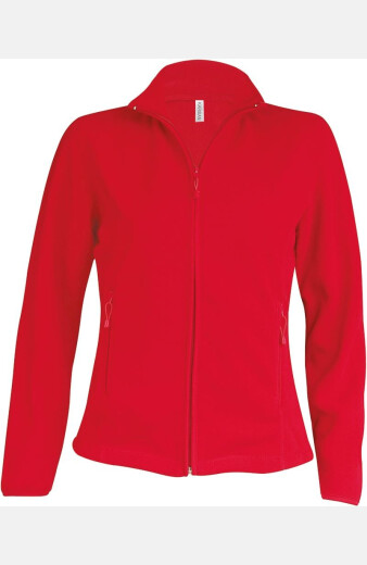 Fleecejacke Davrina, tailliert geschnitten, Farbe: rot,...