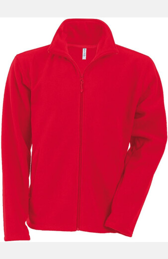 Fleecejacke Davron, gerade geschnitten, Farbe: rot,...