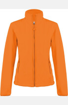 Fleecejacke Leonie, tailliert geschnitten, Farbe: orange, Größe: S