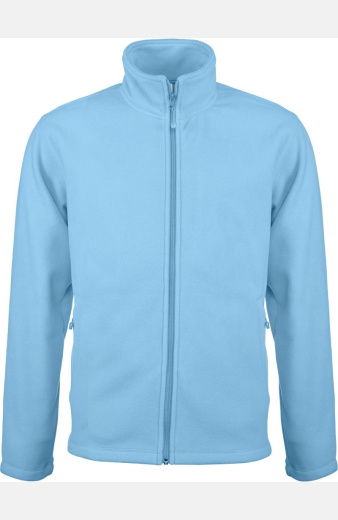 Fleecejacke Leon, gerade geschnitten, Farbe: hellblau,...