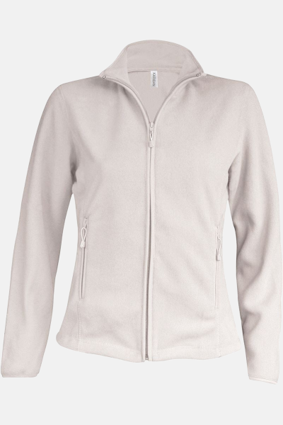 Fleecejacke Davrina, tailliert geschnitten, Farbe: beige,...