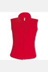 Fleeceweste Leonie, tailliert geschnitten, Farbe: rot, Größe: M