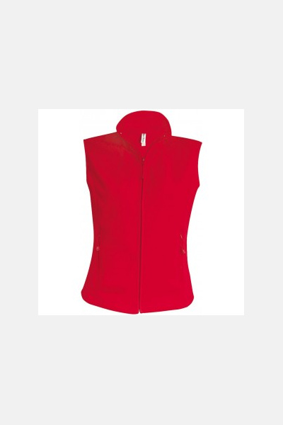 Fleeceweste Leonie, tailliert geschnitten, Farbe: rot,...