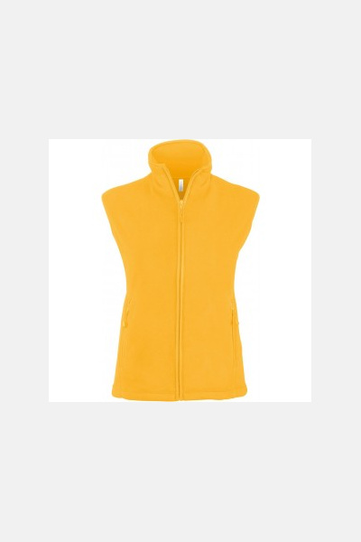 Fleeceweste Leonie, tailliert geschnitten, Farbe: gelb,...