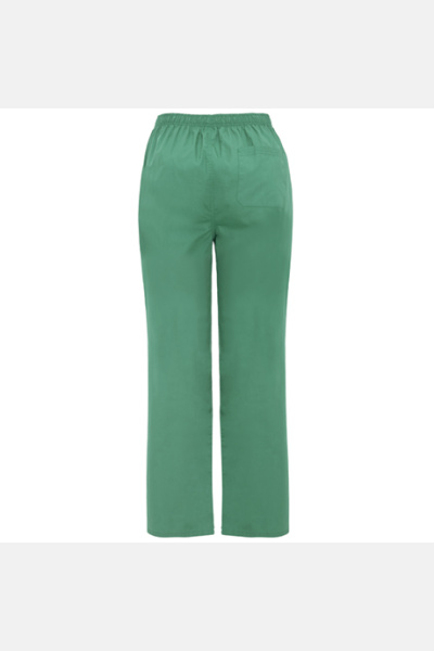 Unisex Schlupfhose mit elastischem Bund, Knopf und Reißverschluss, Farbe: grün, Größe: XS - AUSLAUFARTIKEL, LIEFERUNG SOLANGE VORRAT REICHT