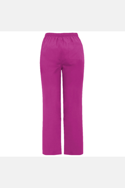 Unisex Schlupfhose mit elastischem Bund, Knopf und Reißverschluss, Farbe: violett, Größe: XS - AUSLAUFARTIKEL, LIEFERUNG SOLANGE VORRAT REICHT