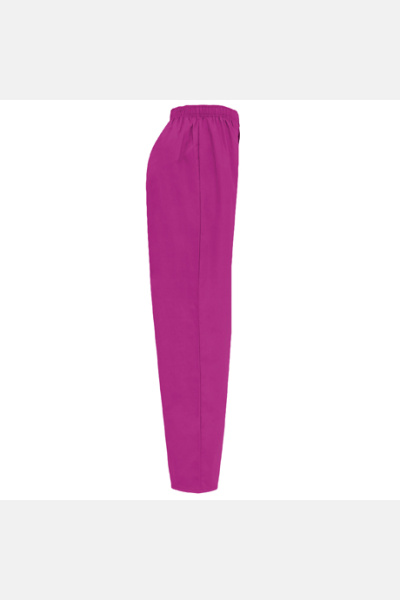 Unisex Schlupfhose mit elastischem Bund, Knopf und Reißverschluss, Farbe: violett, Größe: XS - AUSLAUFARTIKEL, LIEFERUNG SOLANGE VORRAT REICHT