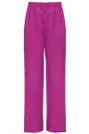 Unisex Schlupfhose mit elastischem Bund, Knopf und Reißverschluss, Farbe: violett, Größe: XS - AUSLAUFARTIKEL, LIEFERUNG SOLANGE VORRAT REICHT