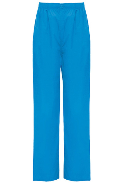 Unisex Schlupfhose mit elastischem Bund, Knopf und Reißverschluss, Farbe: blau, Größe: XS - AUSLAUFARTIKEL, LIEFERUNG SOLANGE VORRAT REICHT