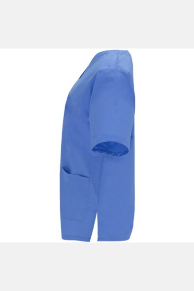 Unisex Kasack mit V-Ausschnitt, Farbe: royal, Größe: 3XL