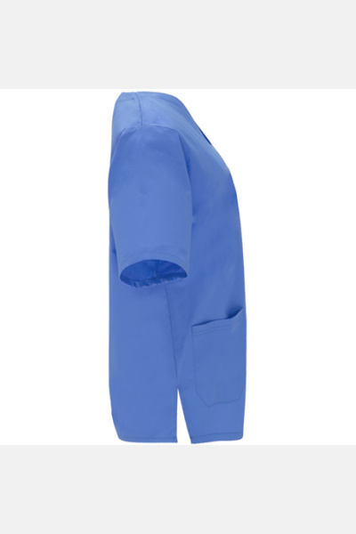 Unisex Kasack mit V-Ausschnitt, Farbe: royal, Größe: 3XL