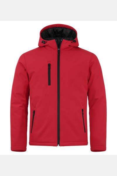 PADDED HOODY SOFTSHELL red M