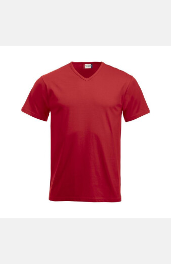 Unisex T-Shirt mit V-Ausschnitt Elvina, Farbe: rot,...