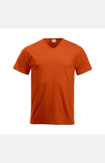 Unisex T-Shirt mit V-Ausschnitt Elvina, Farbe: orange,...