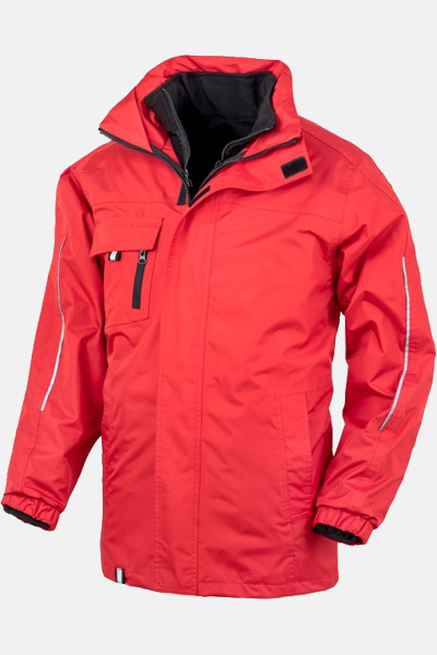 3-in1 Jacke Fenrion, Farbe: rot, Größe: L