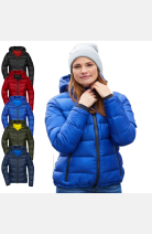 Outdoorjacke Lysara, tailliert geschnitten, Farbe: schwarz/ rot, Größe: XS