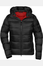 Outdoorjacke Lysara, tailliert geschnitten, Farbe: schwarz/ rot, Größe: S