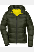 Outdoorjacke Lysara, tailliert geschnitten, Farbe: dunkelgrün/gelb, Größe: XS