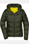 Outdoorjacke Lysaro, gerade geschnitten, Farbe: dunkelgrün/gelb, Größe: M