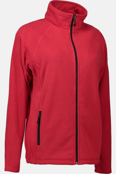 Fleecejacke Davan, gerade geschnitten, Farbe: rot,...