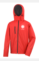 Softshelljacke Dale - speziell für die Caritas, gerade geschnitten, Farbe: rot, Größe: XXL