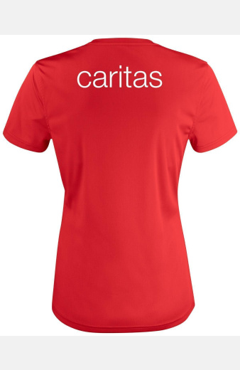 Funktions T-Shirt Jareka - speziell für die Caritas, tailliert geschnitten, Farbe: rot, Größe: S