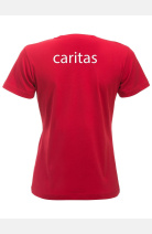 Rotes T-Shirt Norma, speziell für die Caritas, tailliert geschnitten, Größe: XS