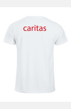 Weißes T-Shirt Korin, speziell für die Caritas, gerade geschnitten, Größe: M