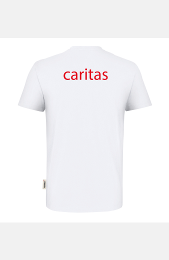 T-Shirt Seyla - speziell für die Caritas, tailliert geschnitten, Farbe: weiß, Größe: XS