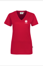 T-Shirt Marian - speziell für die Caritas, tailliert geschnitten, Farbe: rot, Größe: XS