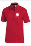 Unisex-Polo Xanthe - speziell für die Caritas, Farbe: weiß/silbergrau, Größe: XS