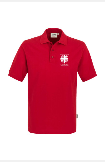 Poloshirt Bryna - speziell für die Caritas, tailliert geschnitten, Farbe: weiß, Größe: XS