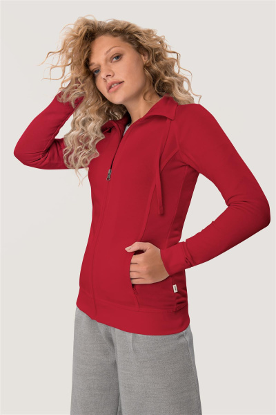 Sweatjacke Bea - speziell für die Caritas, tailliert geschnitten, Farbe: weiß, Größe: XS