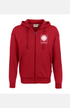 Sweatjacke Johannes - speziell für die Caritas, Farbe: rot, Größe: XXS