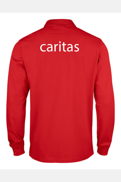 Langarmshirt Heidi - speziell für die Caritas, tailliert geschnitten, Farbe: rot, Größe: XS