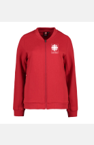 Sweatjacke Vireya - speziell für die Caritas, tailliert geschnitten, Farbe: rot, Größe: XS