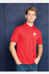 Poloshirt Erala - speziell für die Caritas, tailliert geschnitten, Farbe: rot, Größe: XXS