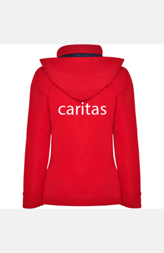 Parka Freja - speziell für die Caritas, tailliert geschnitten, Farbe: rot, Größe: M