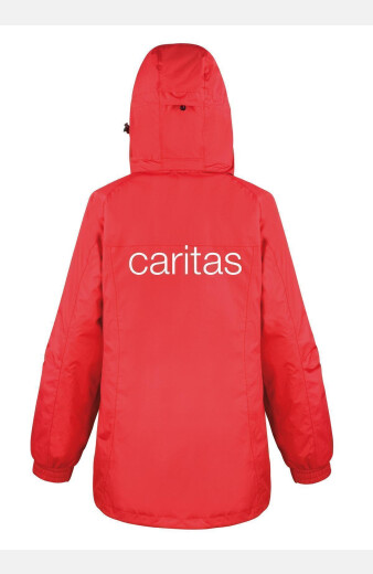 3-in-1-Jacke Henna - speziell für die Caritas, tailliert geschnitten, Farbe: rot, Größe: 3XL