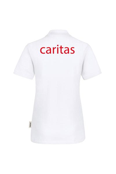 Poloshirt Ravina - speziell für die Caritas, tailliert geschnitten, Farbe: weiß, Größe: XS