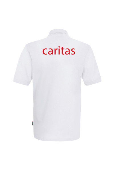 Poloshirt Ravina - speziell für die Caritas, tailliert geschnitten, Farbe: weiß, Größe: XS