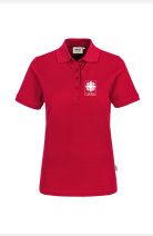 Poloshirt Inga - speziell für die Caritas, tailliert geschnitten, Farbe: rot, Größe: XS