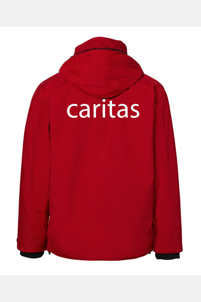 3-in-1 Jacke Ranora - speziell für die Caritas, tailliert geschnitten, Farbe: rot, Größe: XS