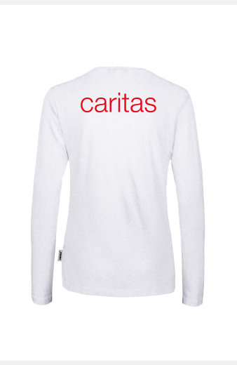 Langarmshirt Ira - speziell für die Caritas, tailliert geschnitten, Farbe: rot, Größe: XS