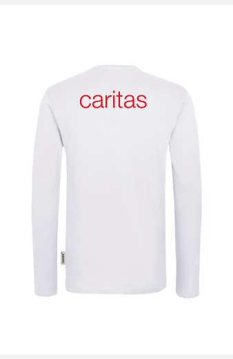 Langarmshirt Korvina - speziell für die Caritas, tailliert geschnitten, Farbe: rot, Größe: XS