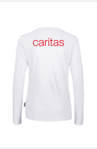 Langarmshirt Ira - speziell für die Caritas, tailliert geschnitten, Farbe: rot, Größe: XS