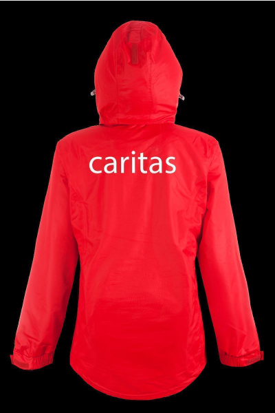 Kombinationsjacke Roberta - speziell für die Caritas, tailliert geschnitten, Farbe: rot, Größe: S