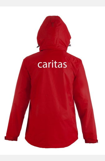 Kombinationsjacke Robert - speziell für die Caritas, gerade geschnitten, Farbe: rot, Größe: XL