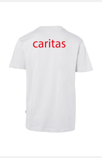 T-Shirt Falora - speziell für die Caritas, tailliert geschnitten, Farbe: weiß, Größe: XS