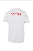 T-Shirt Emanuela - speziell für die Caritas, tailliert geschnitten, Farbe: weiß, Größe: XS